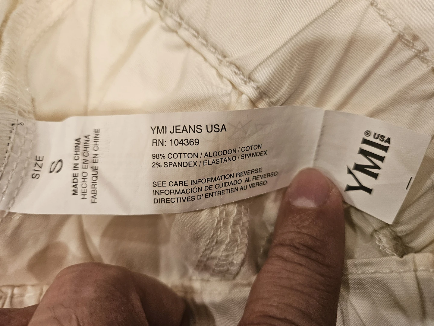 YMI Jeans USA White Cargo Pants - Size S - photo 3