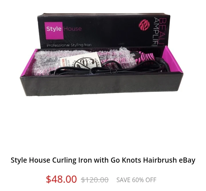NEW!   Style House Professional Styling Iron or Brush - photo 2