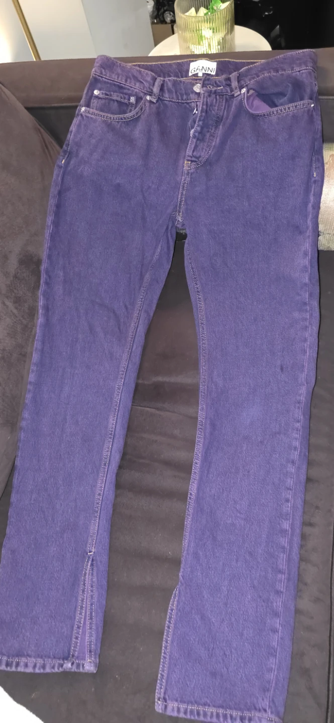 Ganni Purple Denim Jeans