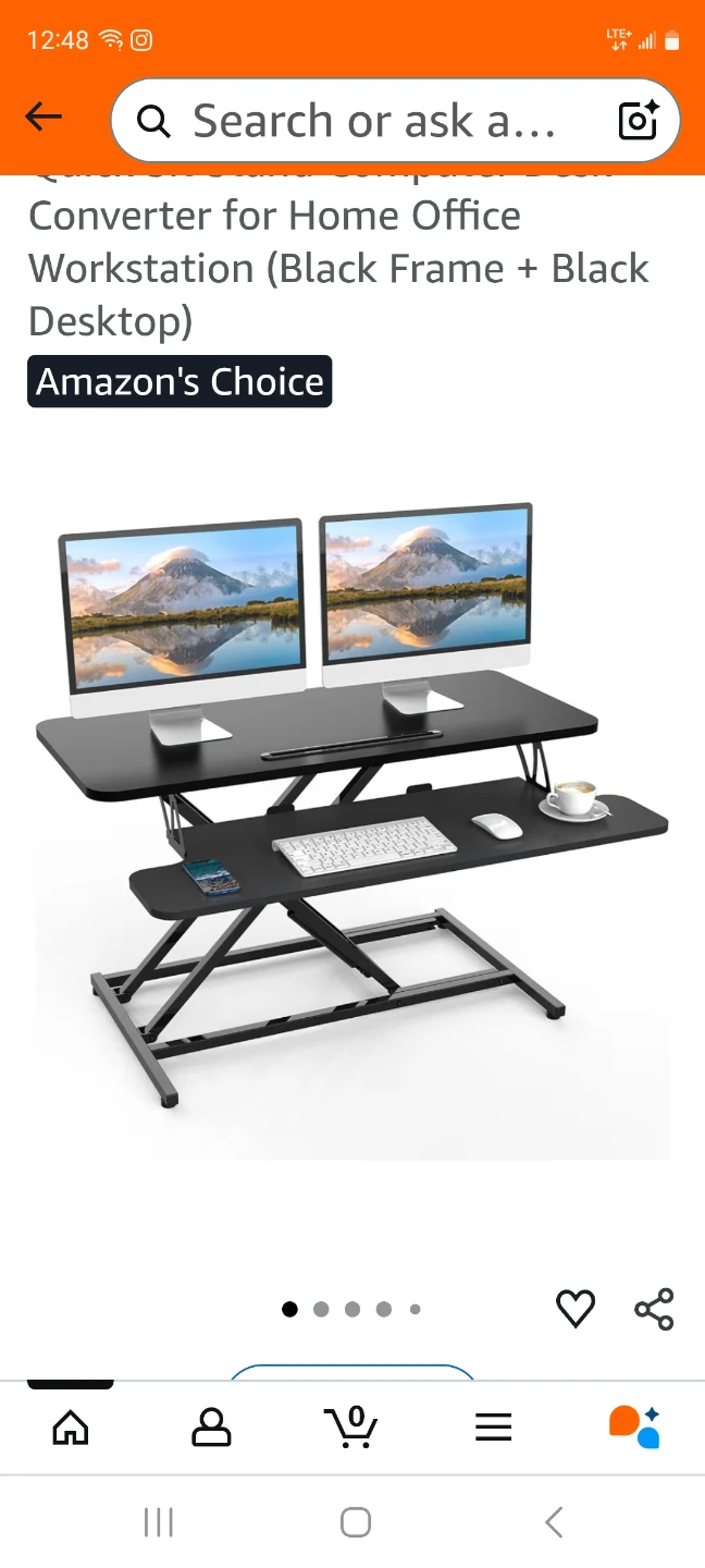 Adjustable Standing Desk Converter - photo 4