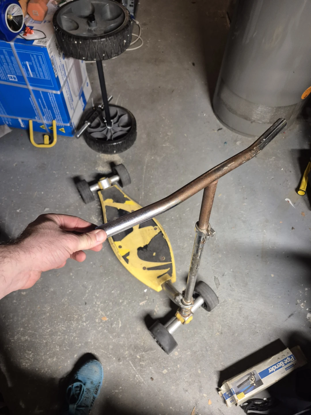 Yellow 4-Wheel Scooter