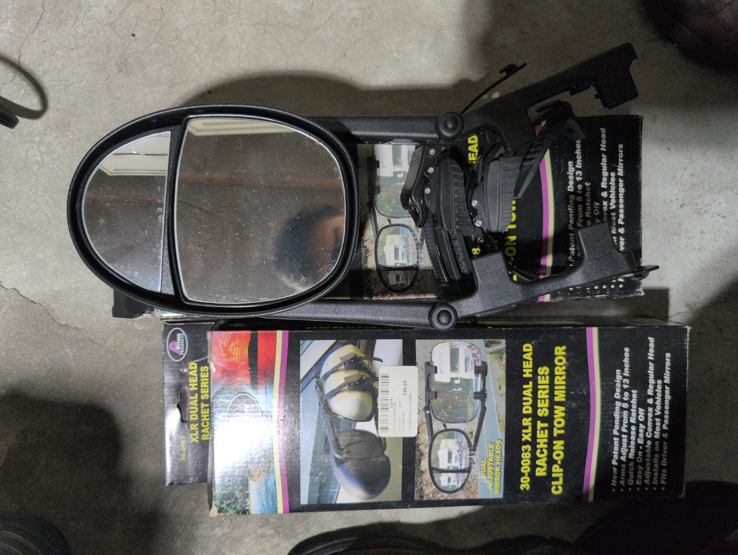 Prime Products 30-0083 XLR Dual Head Clip-On Tow Mirror - photo 5