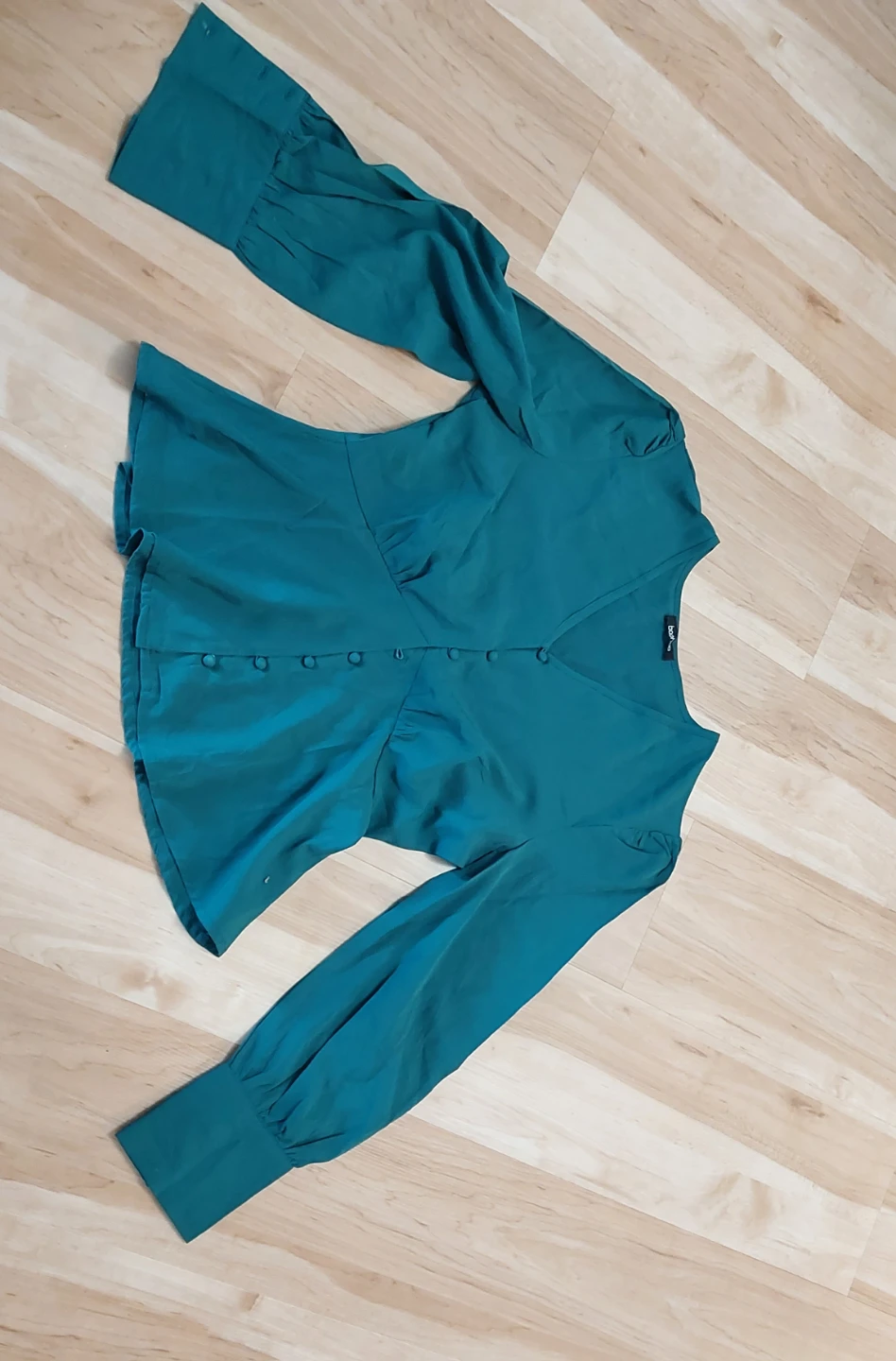 Brand new Teal Button-Up Blouse free - photo 2