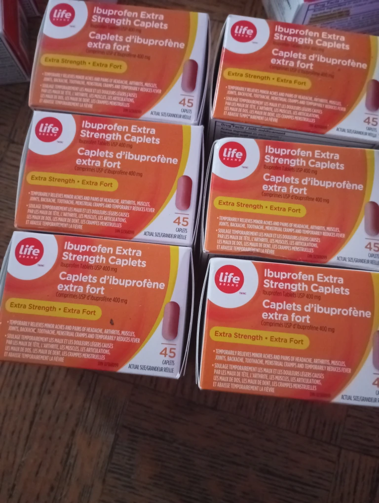 Life Brand Ibuprofen Extra Strength Caplets LOT