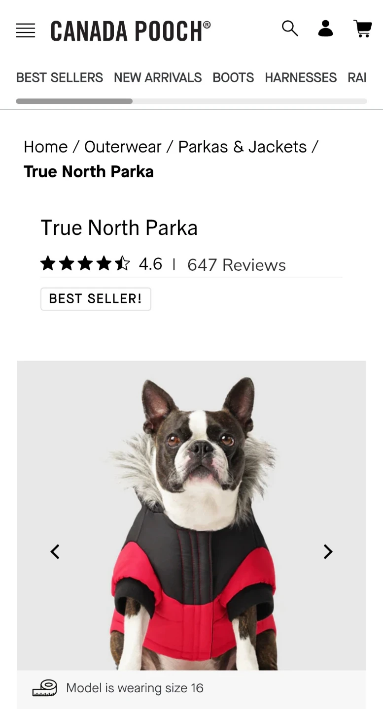 Canada Pooch True North Parka - Size 14 - photo 4