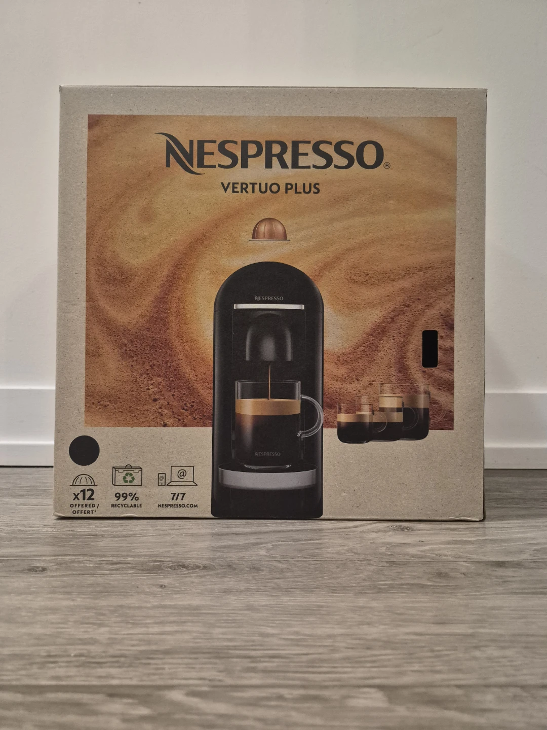 Nespresso Vertuo Plus Coffee Machine - Black