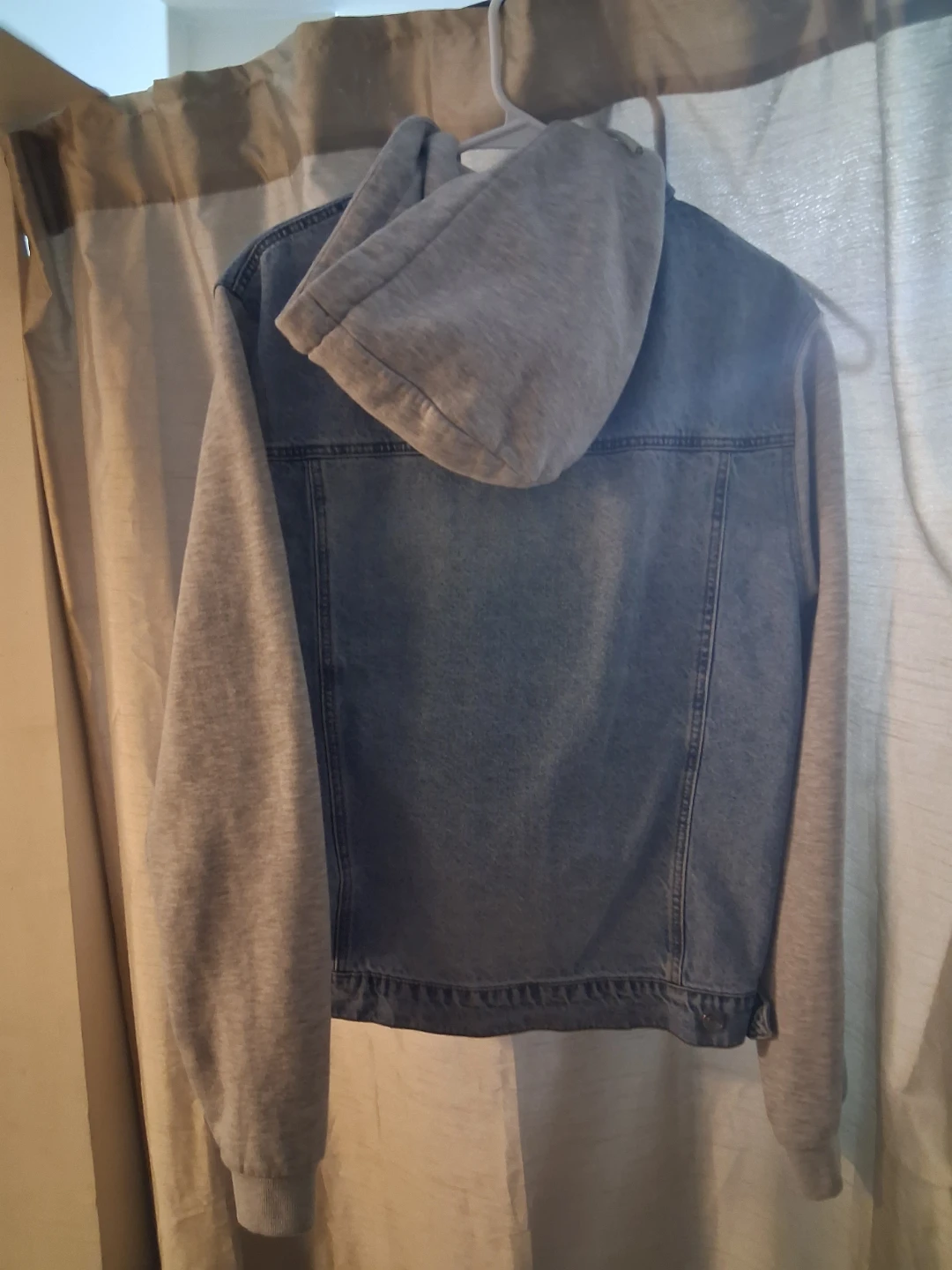 Denim Jacket with Hood - Size M - photo 2