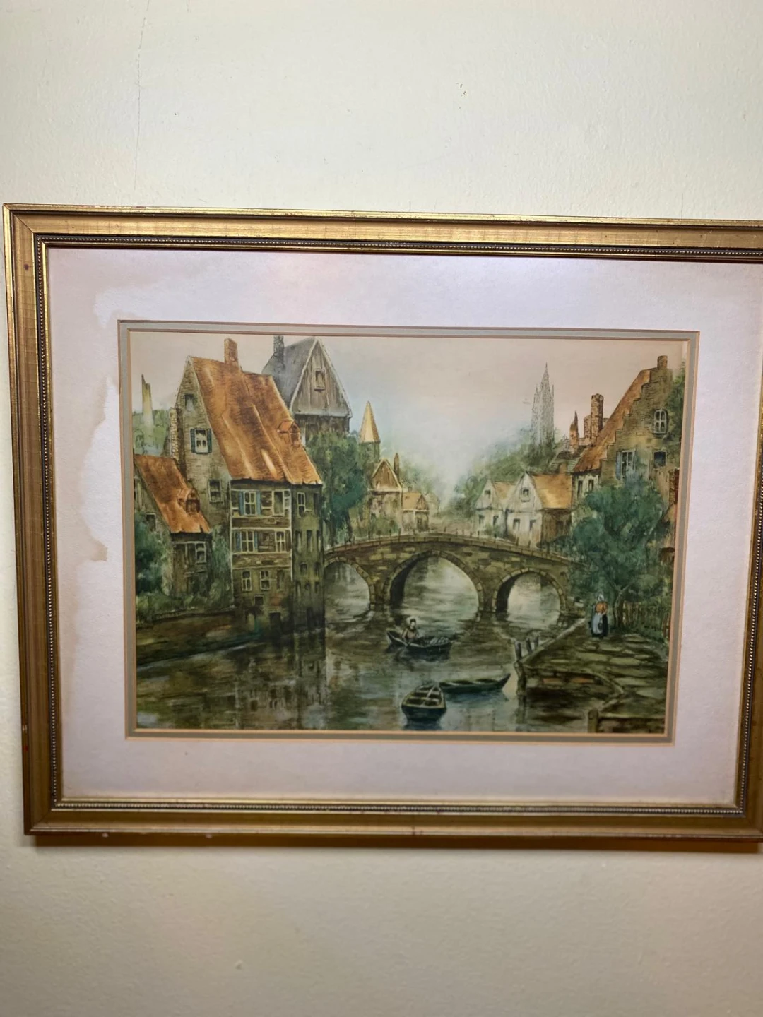 Framed Watercolor Painting