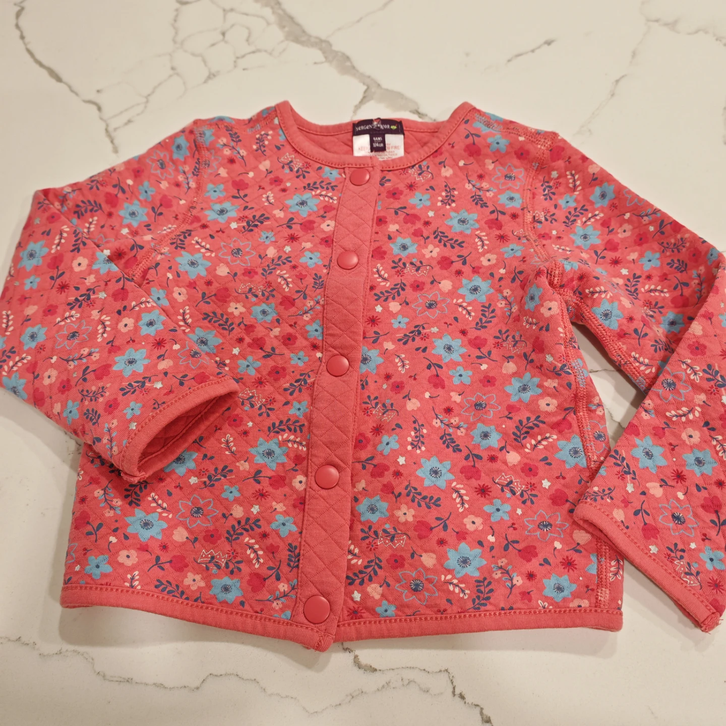 Sergent Major Floral Quilted Cardigan - Size 4 Years - photo 2