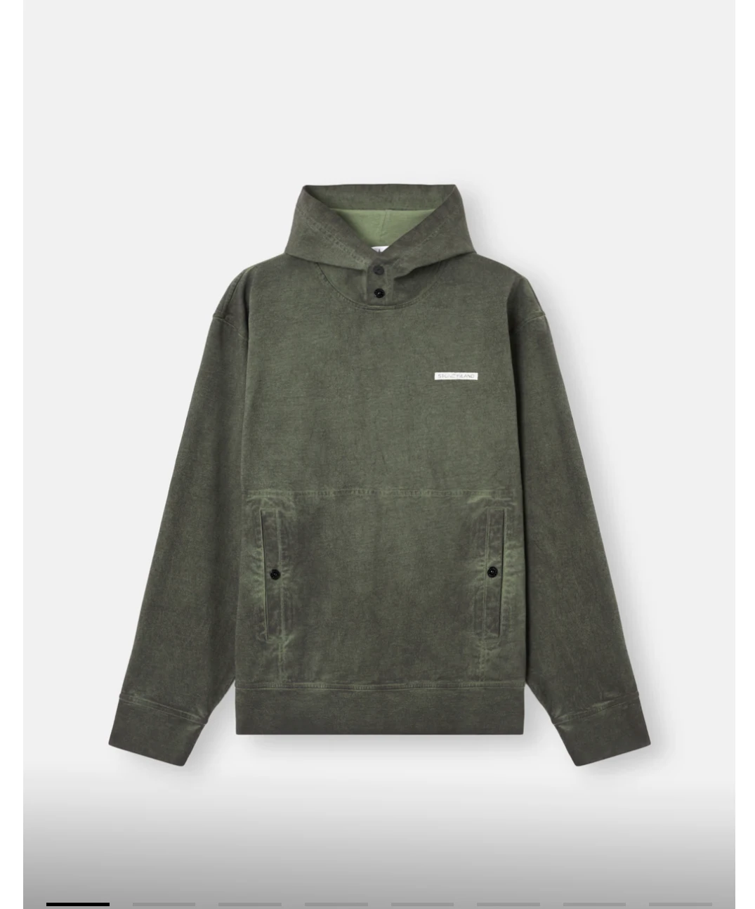 Stone Island Olive Green Hoodie