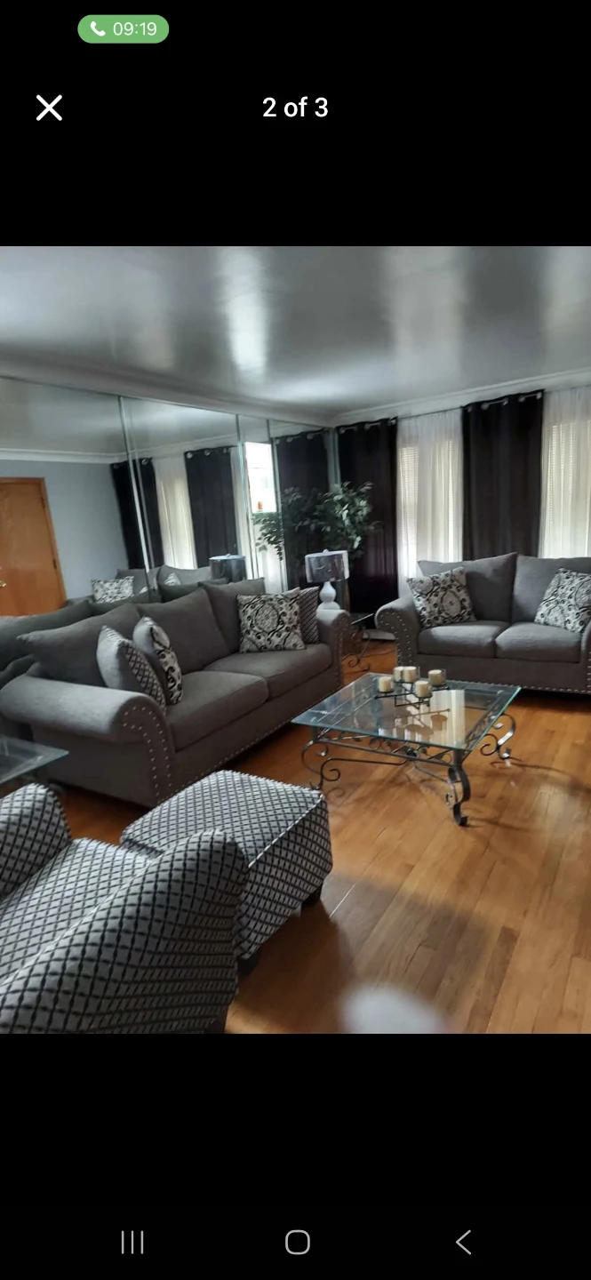Sofa, Loveseat, Chair & Ottoman Set - Gray - photo 2
