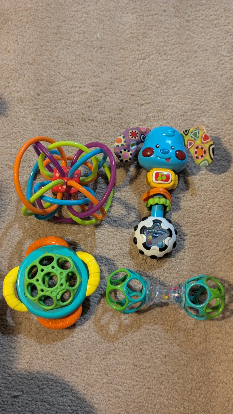 Baby Toys Bundle - Oball, VTech Rattle & Sing Puppy