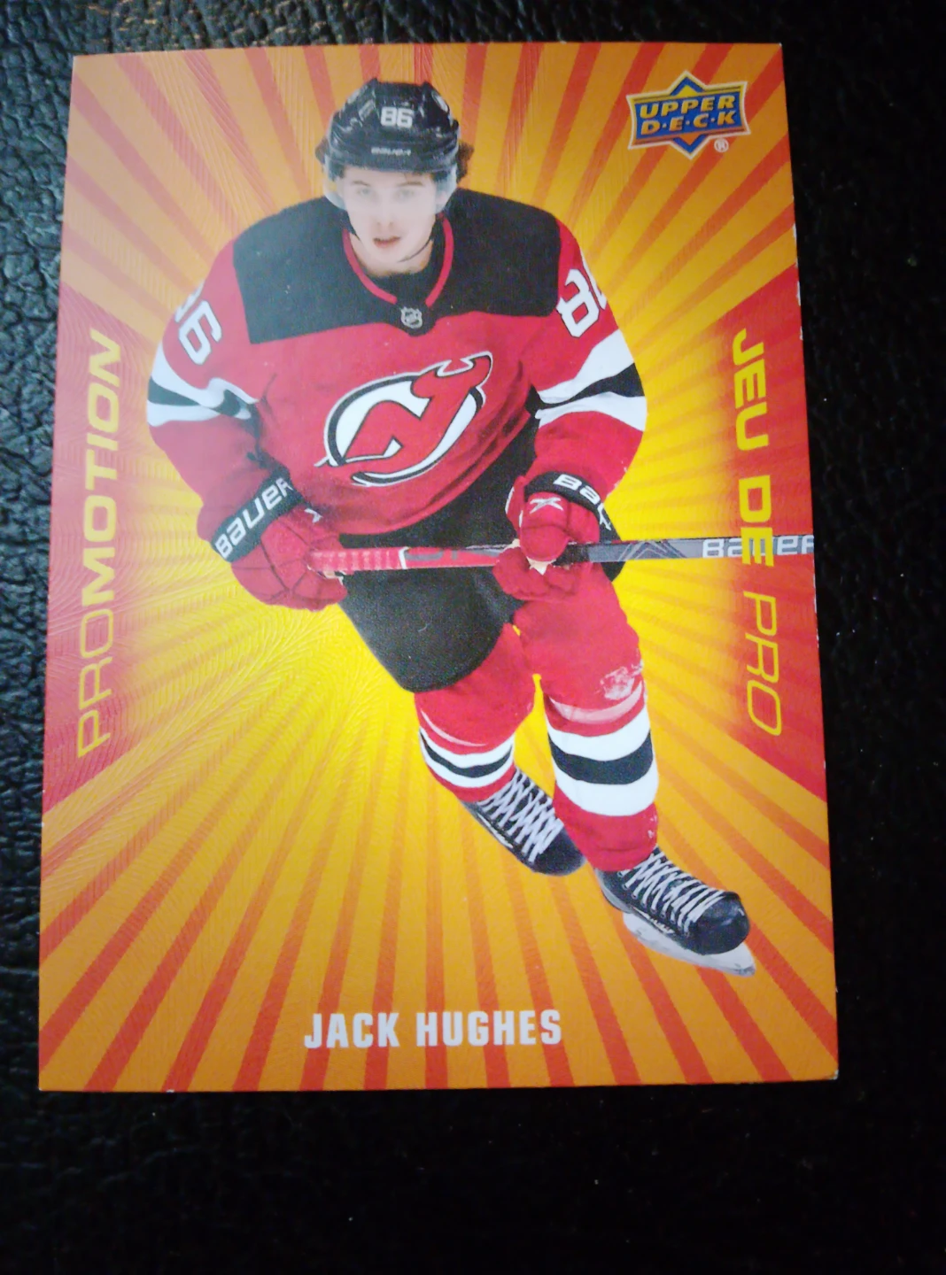 Jack Hughes 2021-2022 Tim Hortons Hockey Card