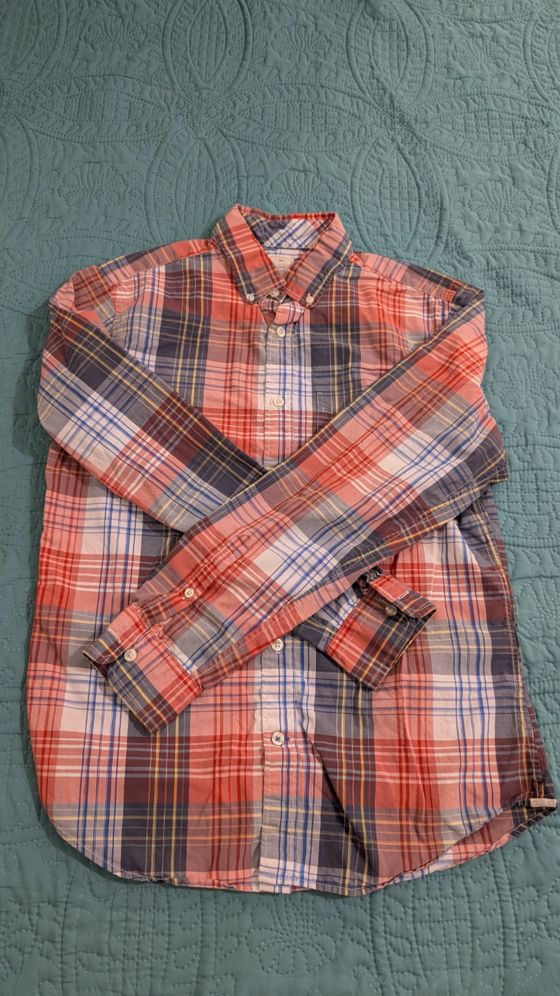 Gap Plaid Button-Up Shirt - Size S/P - photo 3