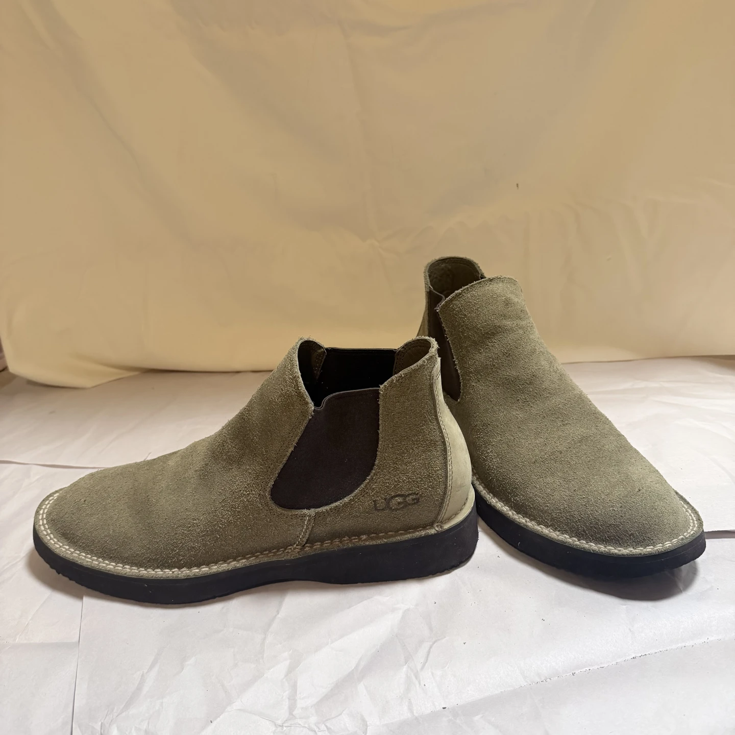 UGG Olive Green Suede Ankle Boots for men (Size 12)