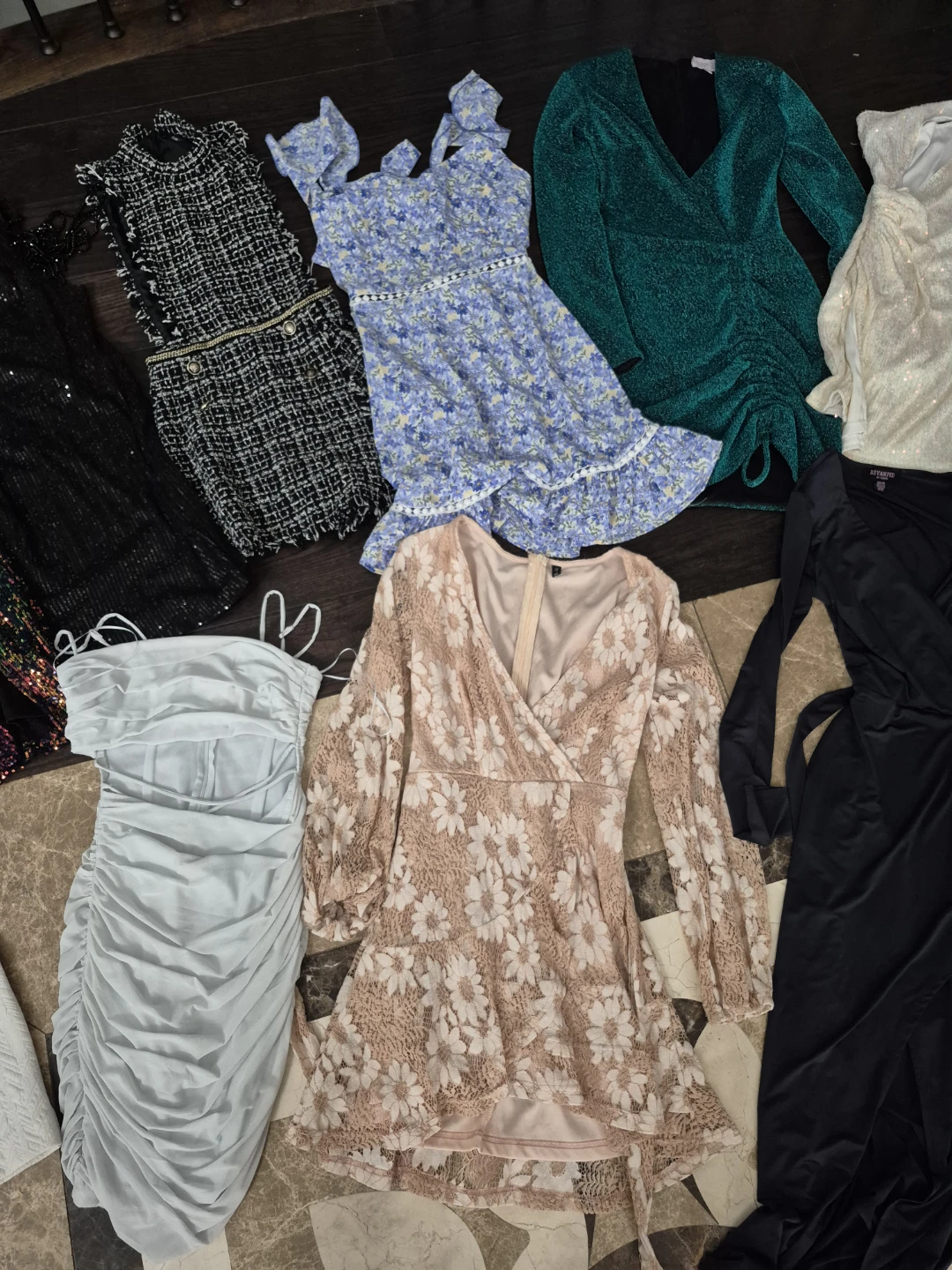 DRESSES LOT Fashion Nova, Zara, Princess Polly, Dynamite ETC