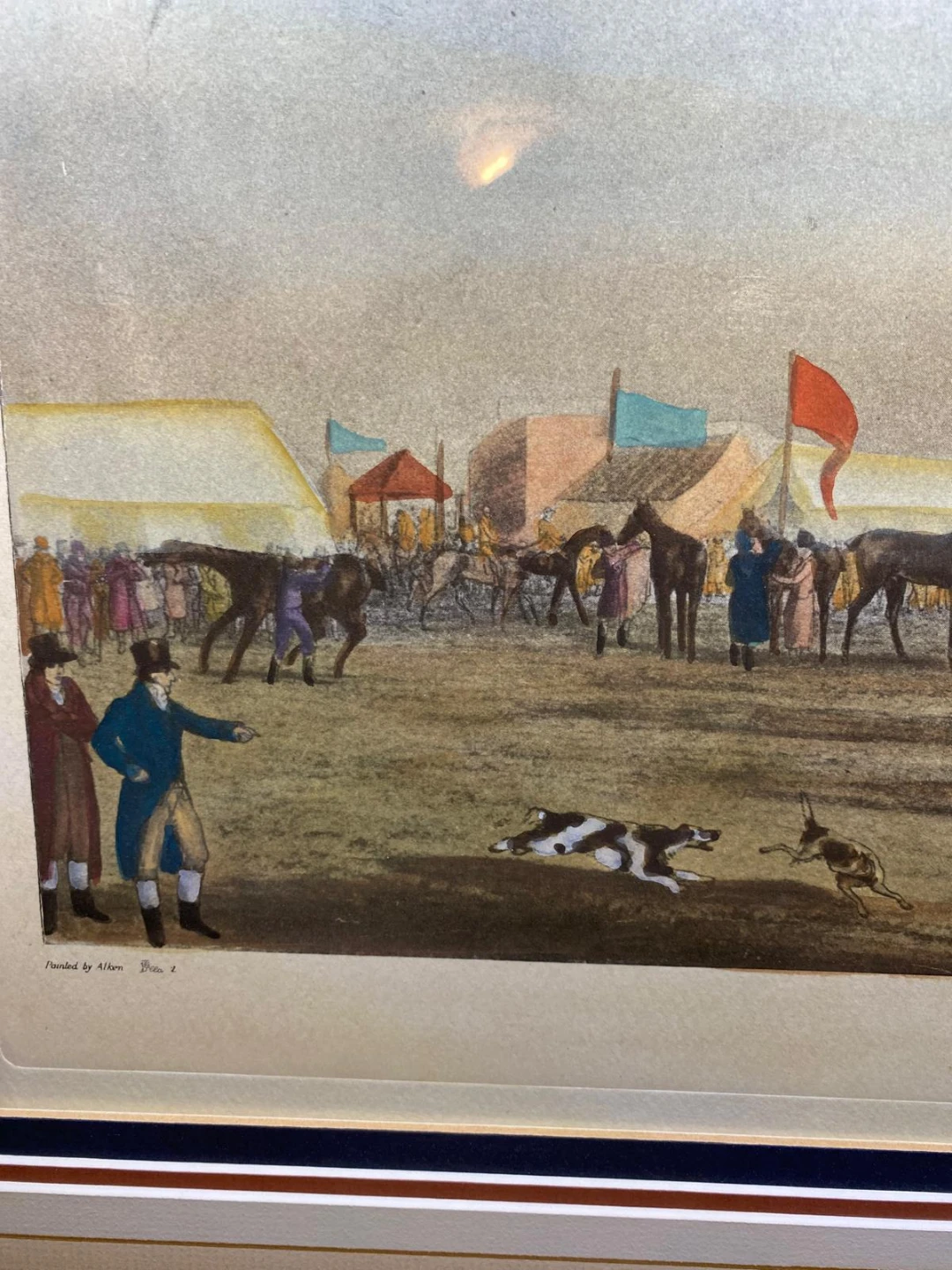 Framed Ascot Heath 'Preparing to Start' Print - photo 3