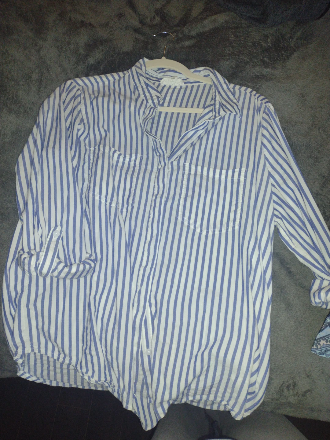 Striped Button-Down Shirt