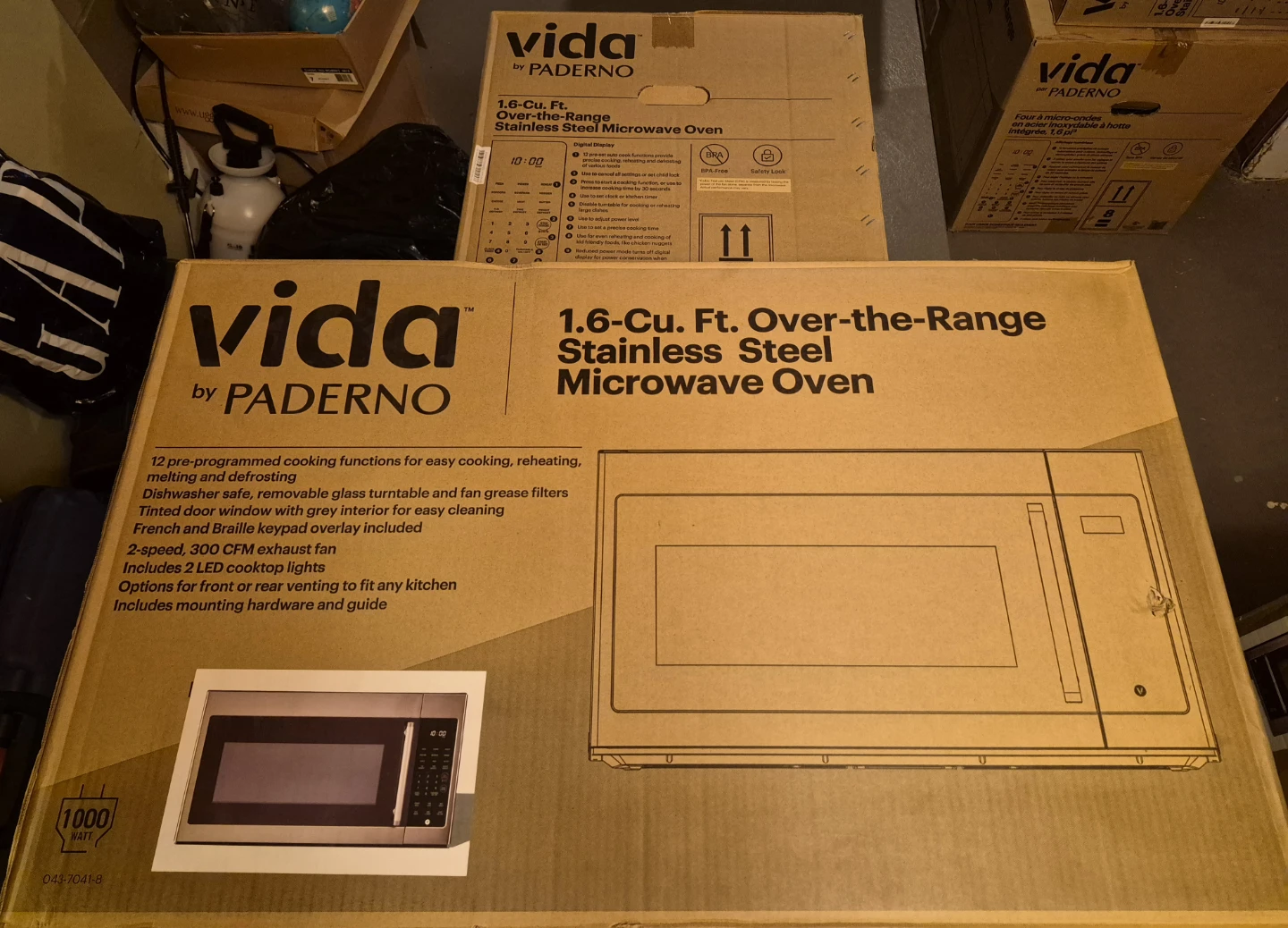 *NEW* Over-the-Range Microwave 1.6 cu ft Vida by Paderno - photo 4