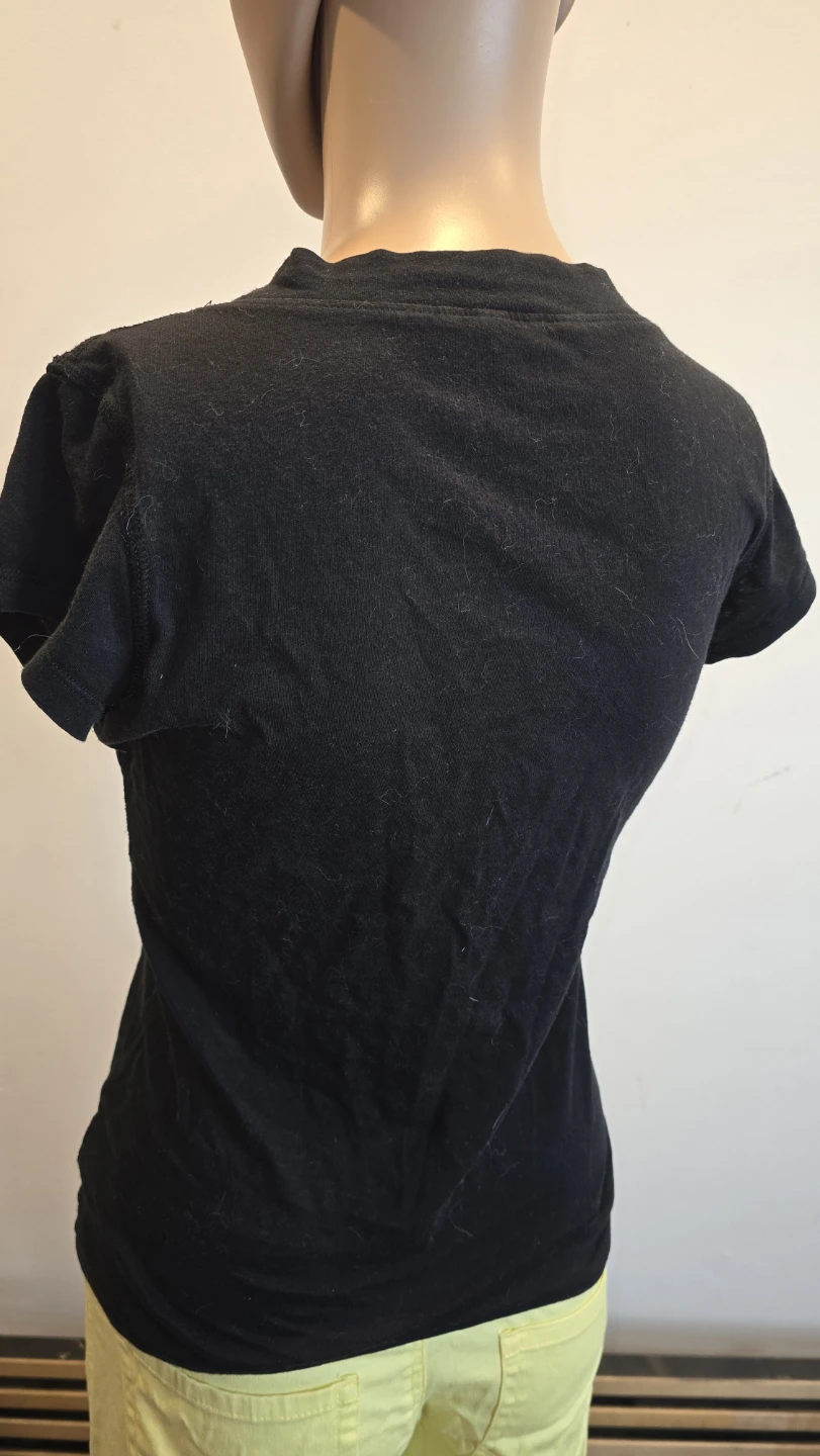 Guess Jeans Black Sequin T-Shirt - Size M - photo 2
