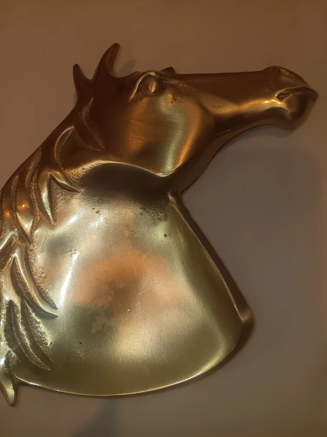 Brass Horse Head Dish