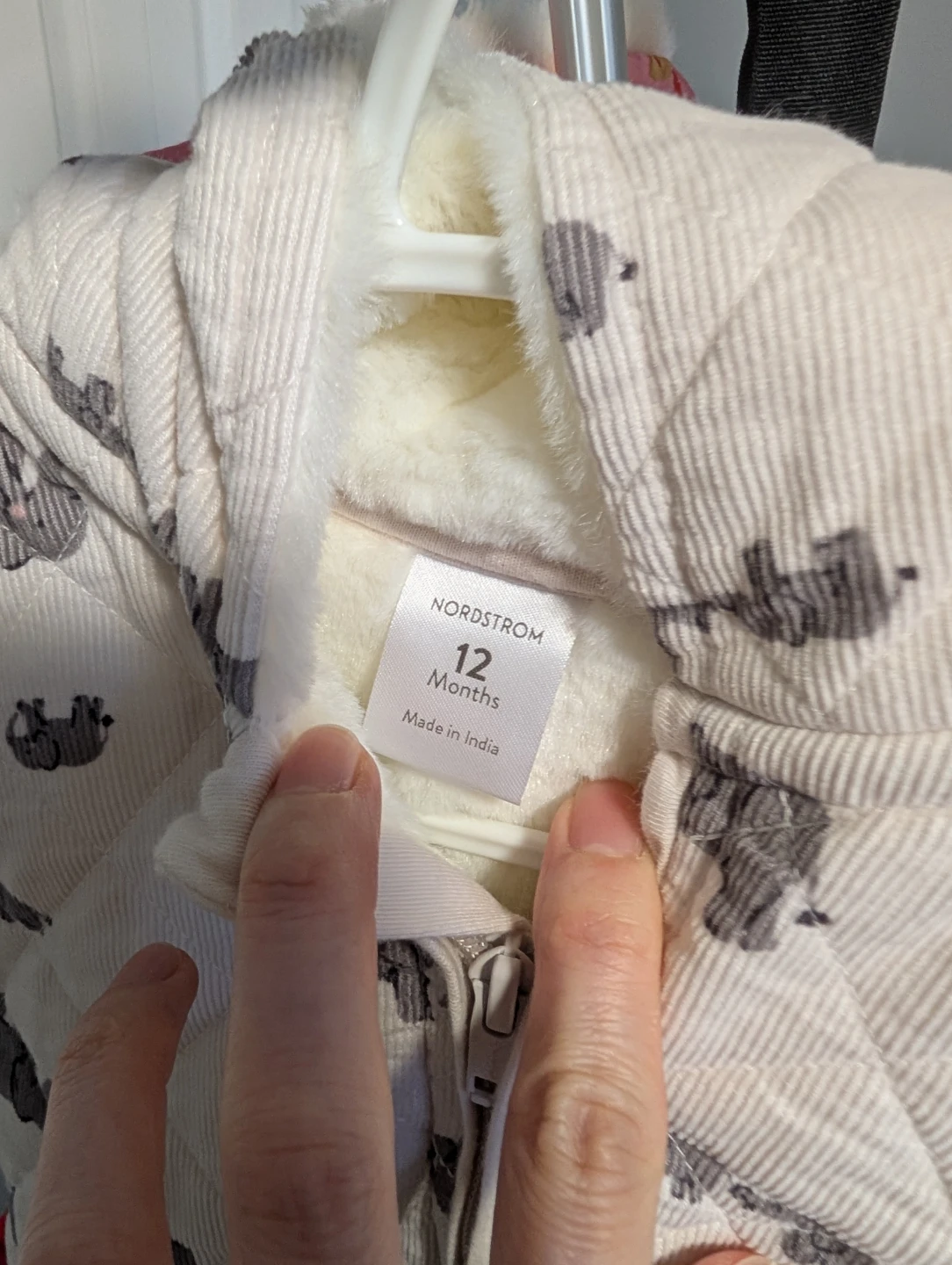 New Nordstrom Quilted Faux Fur Lined Hooded Bunting Jacket - photo 5