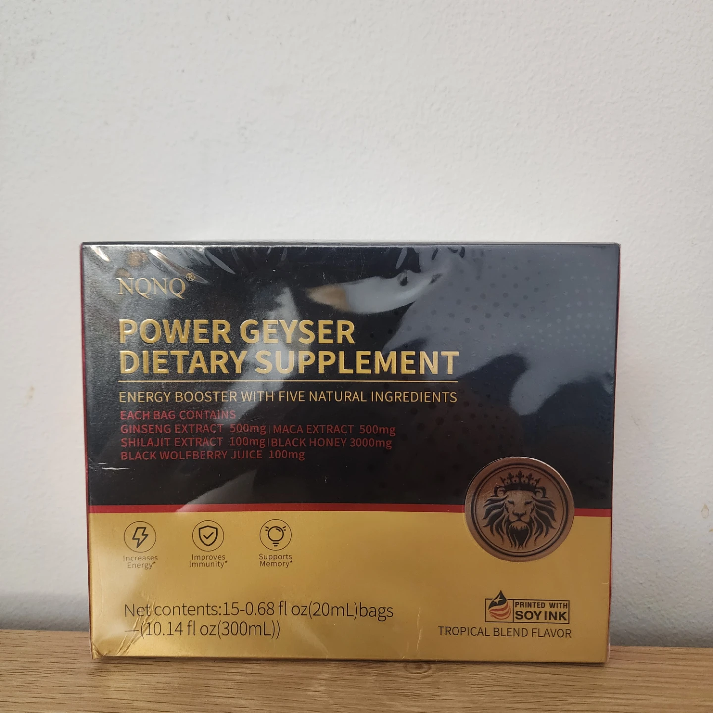 NONQ Power Geyser Dietary Supplement Tropical Blend Flavor