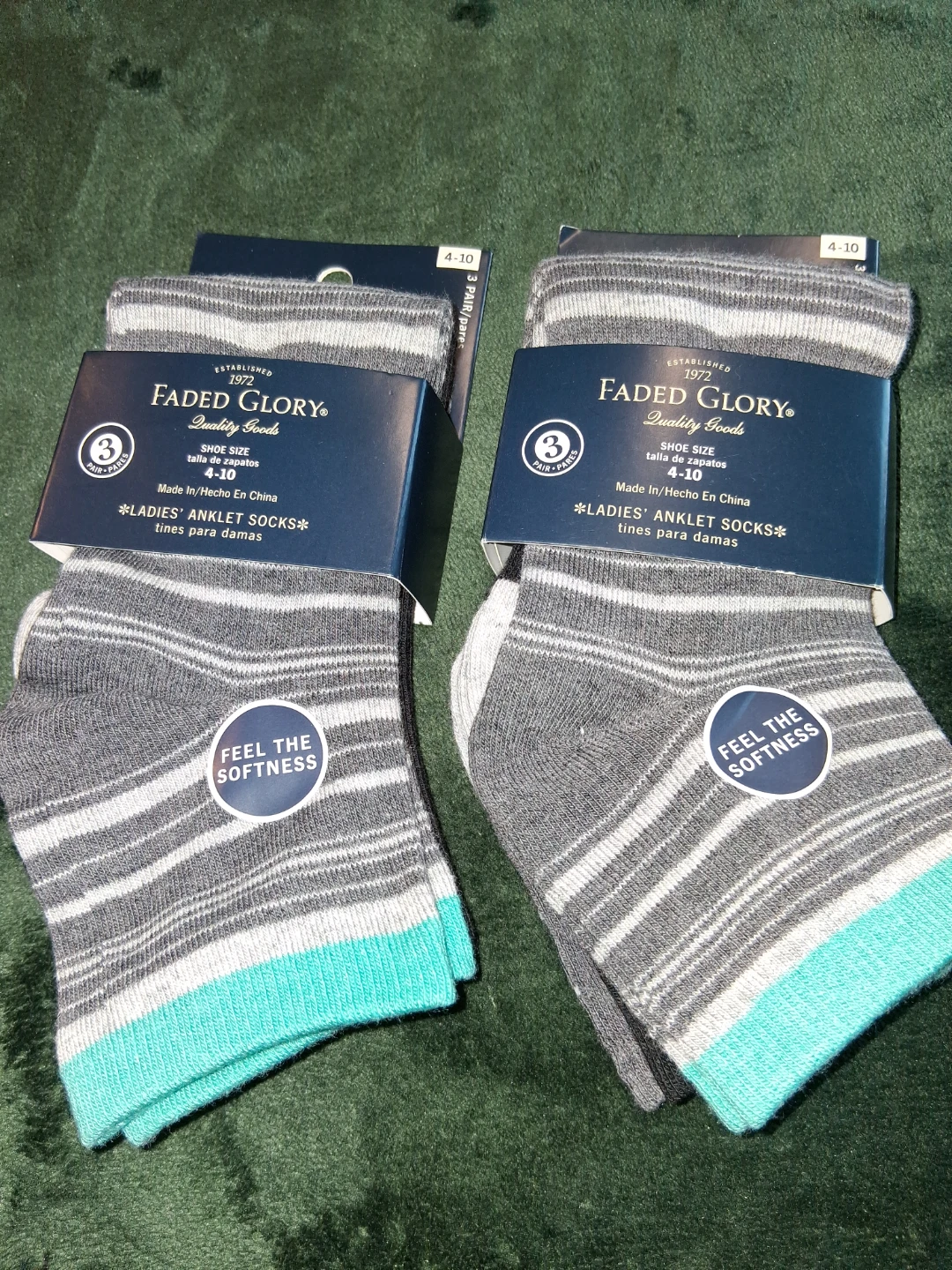 Ladies Ankle socks 3 pair set