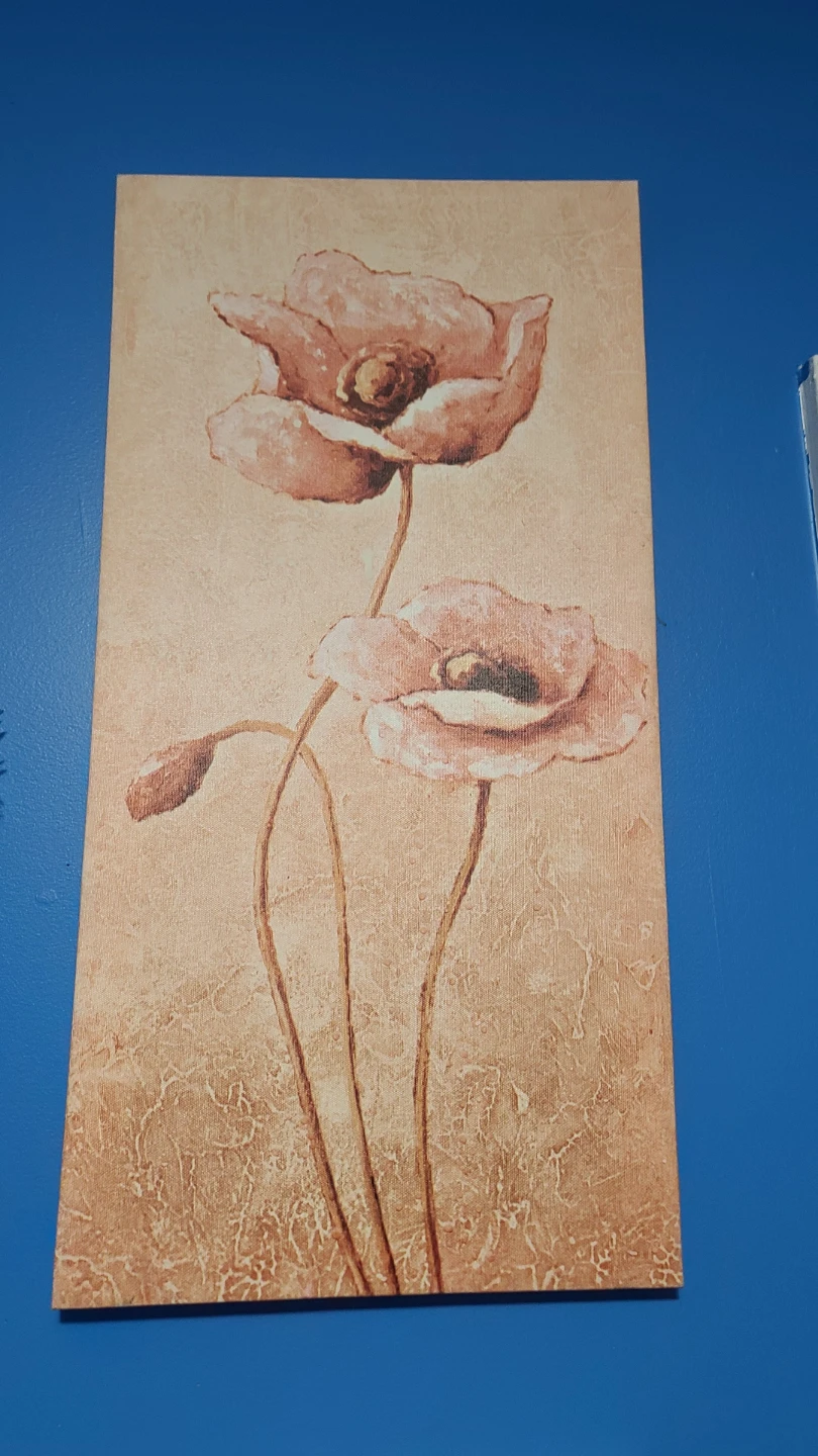 Flower Canvas Wall Art 🧡
