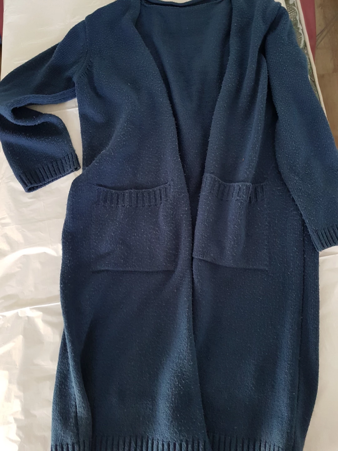Navy Blue Long Cardigan