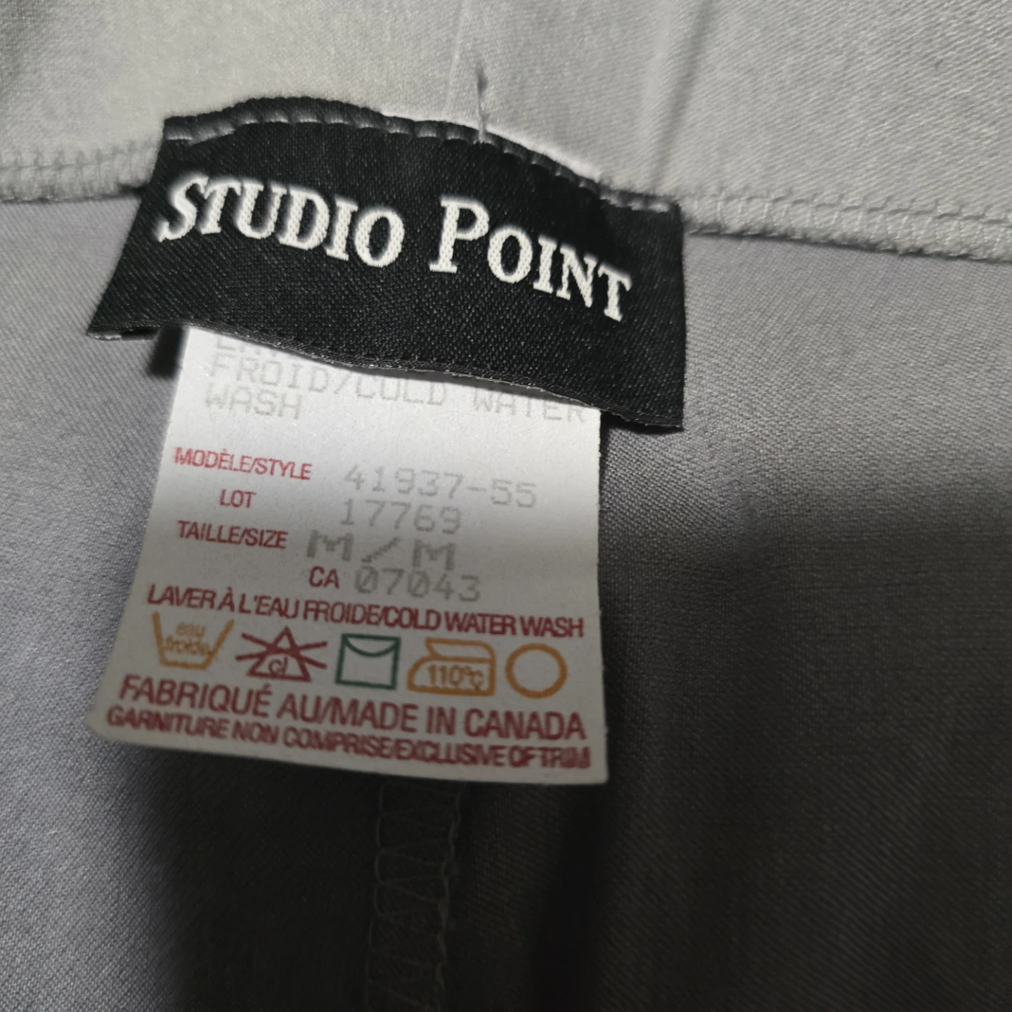 Studio Point Grey Size M Pants - photo 2