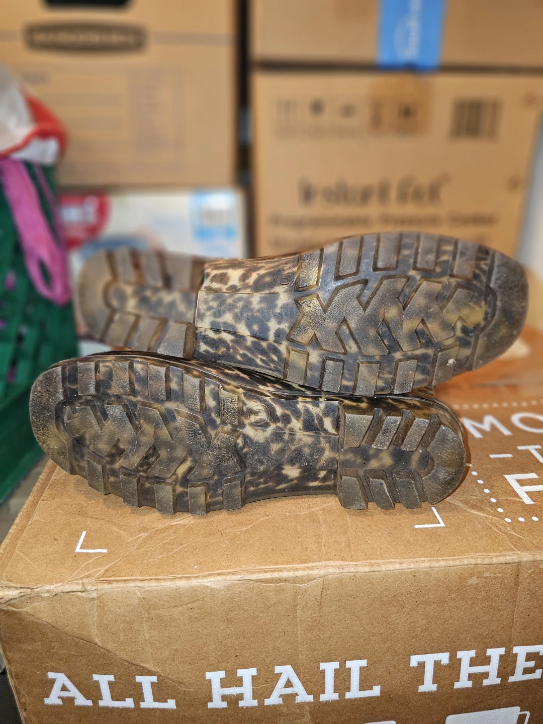 Leopard Print Rain Boots - Size 10 - photo 4