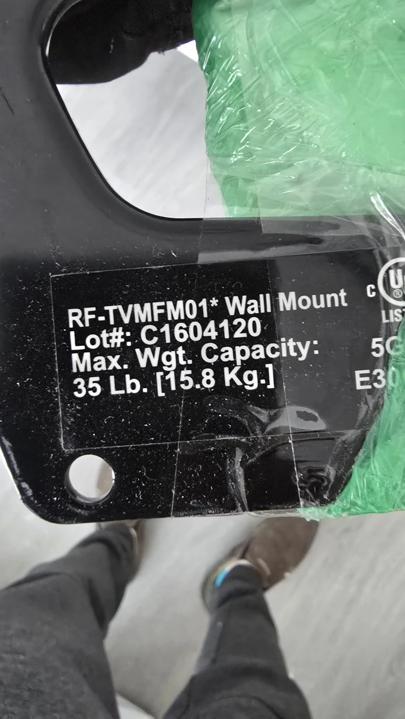 RF-TVMFM01 Wall Mount - Max 35lb Capacity - photo 2