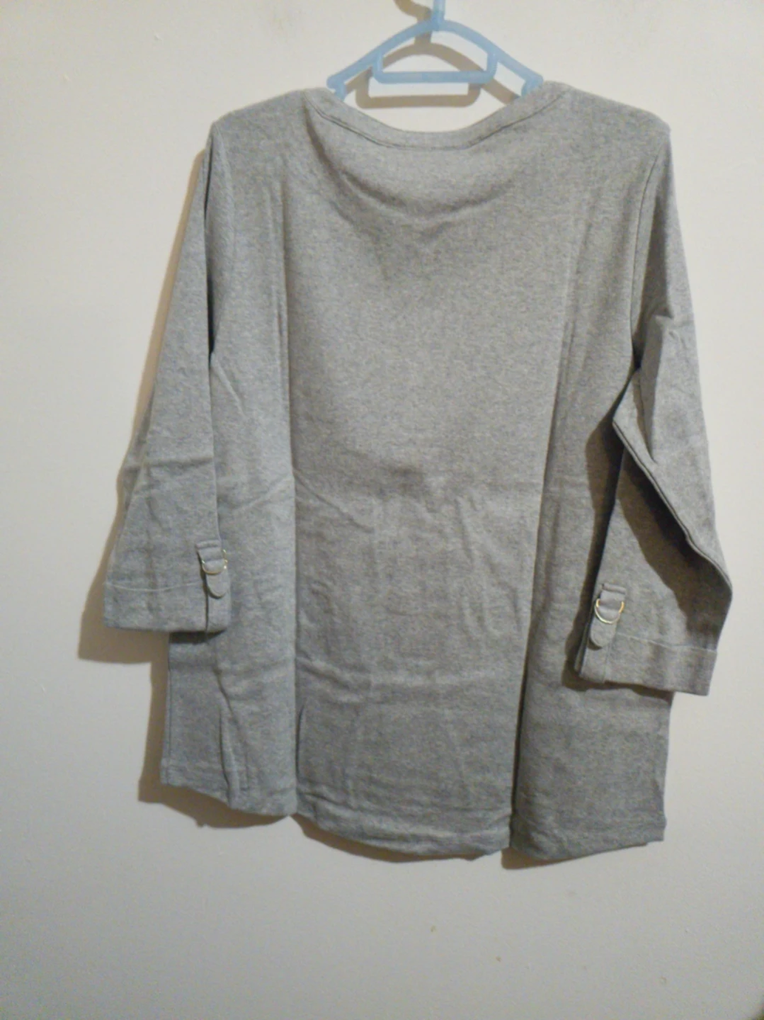Karen Scott Gray Top - Size Large - photo 4
