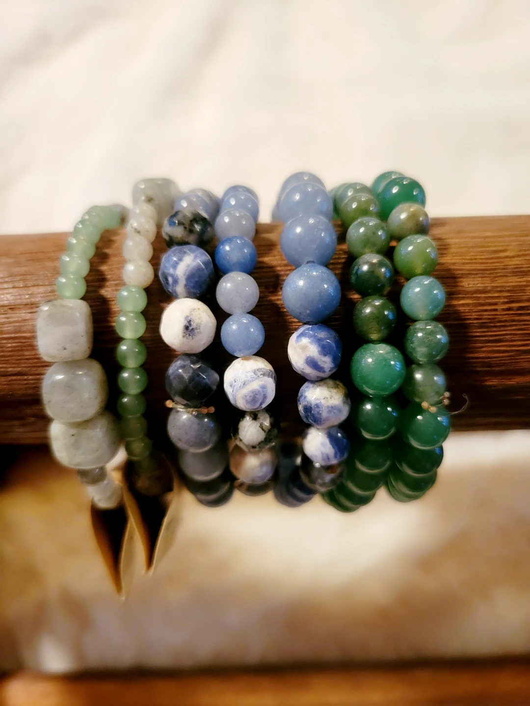 Hand-made Bracelets of Artfully Paired Crystals - photo 5
