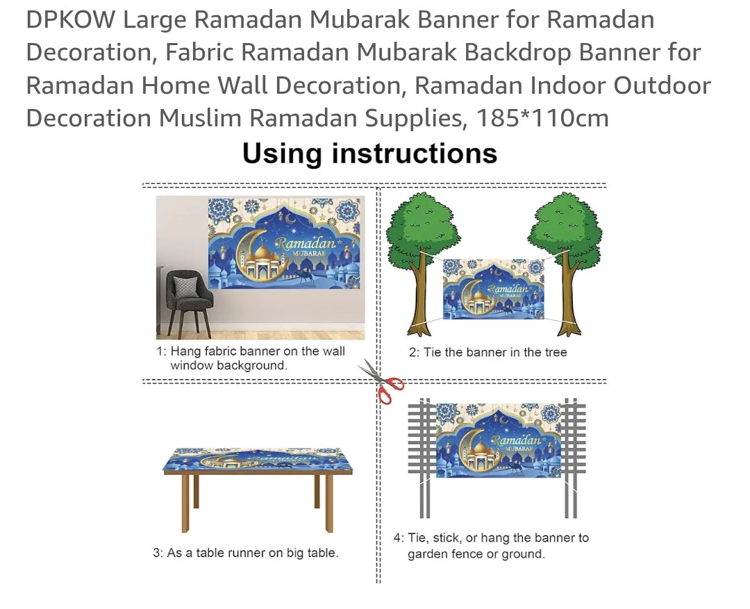 Ramadan Mubarak banner/backdrop - photo 4