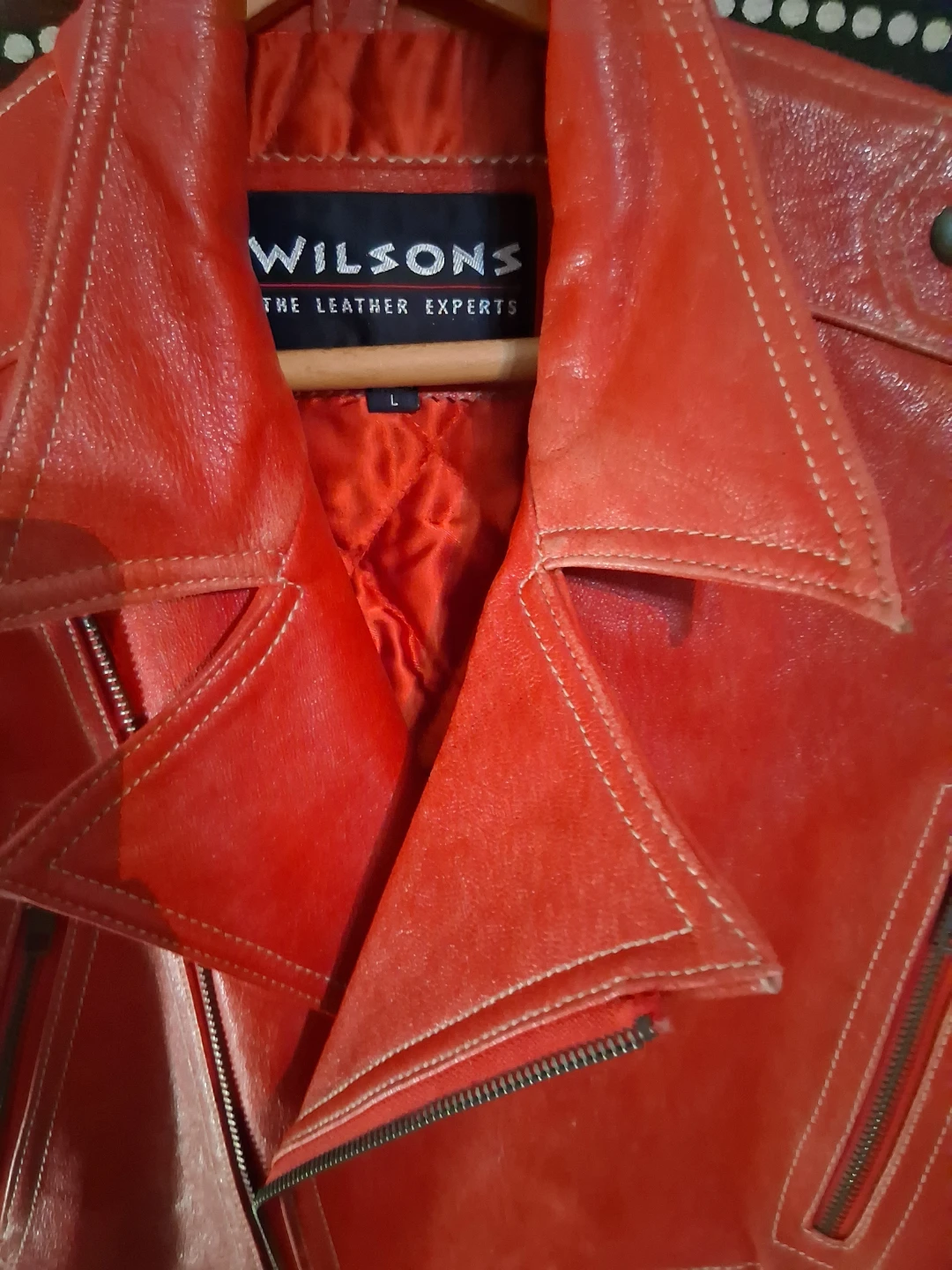 Wilson's Leather Vest - Red, Size L - photo 4