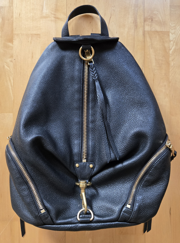 Rebecca Minkoff Black Leather Backpack (Org $348)
