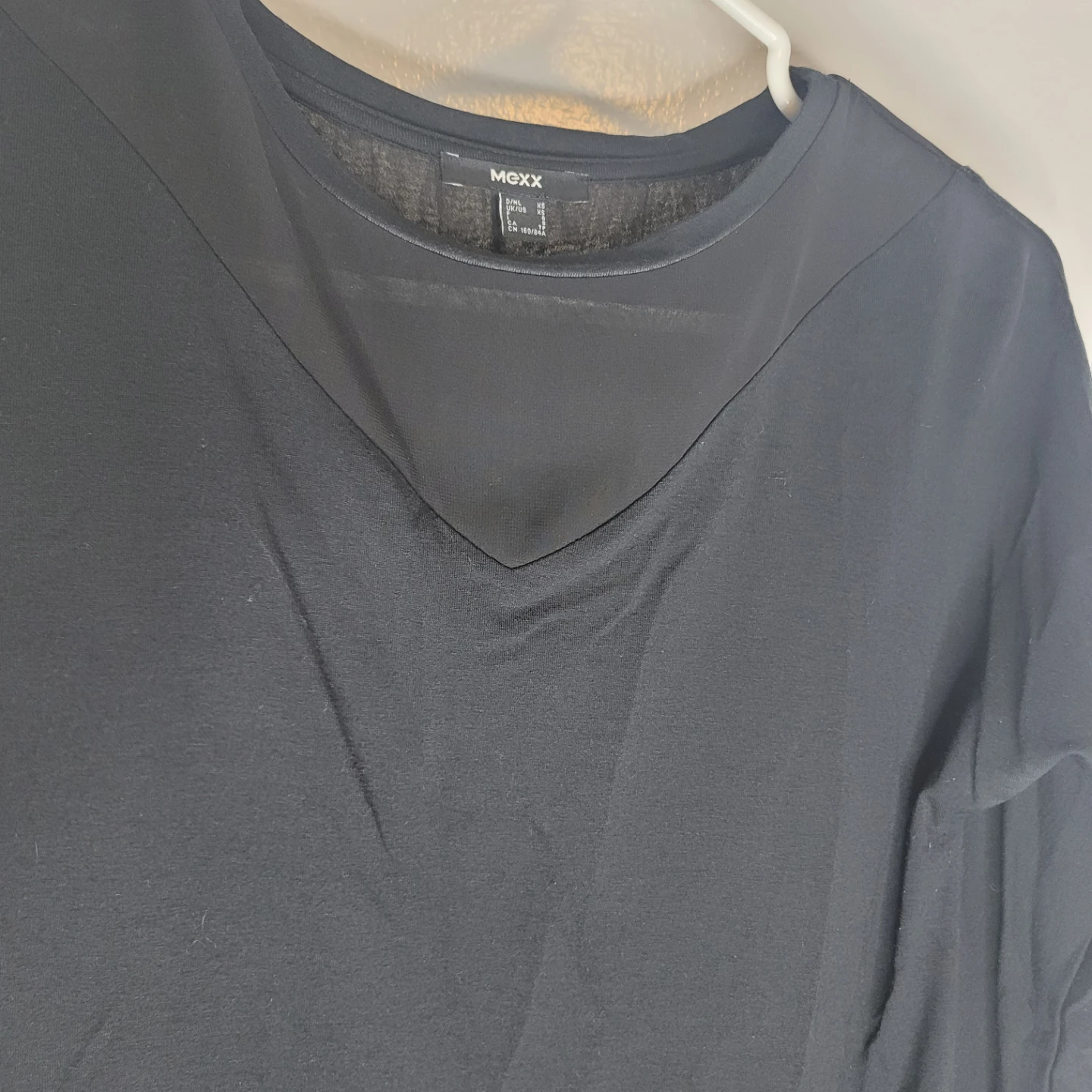 $10 MEXX Black Long Sleeve Top Pleated Chiffon - Size XS - photo 3