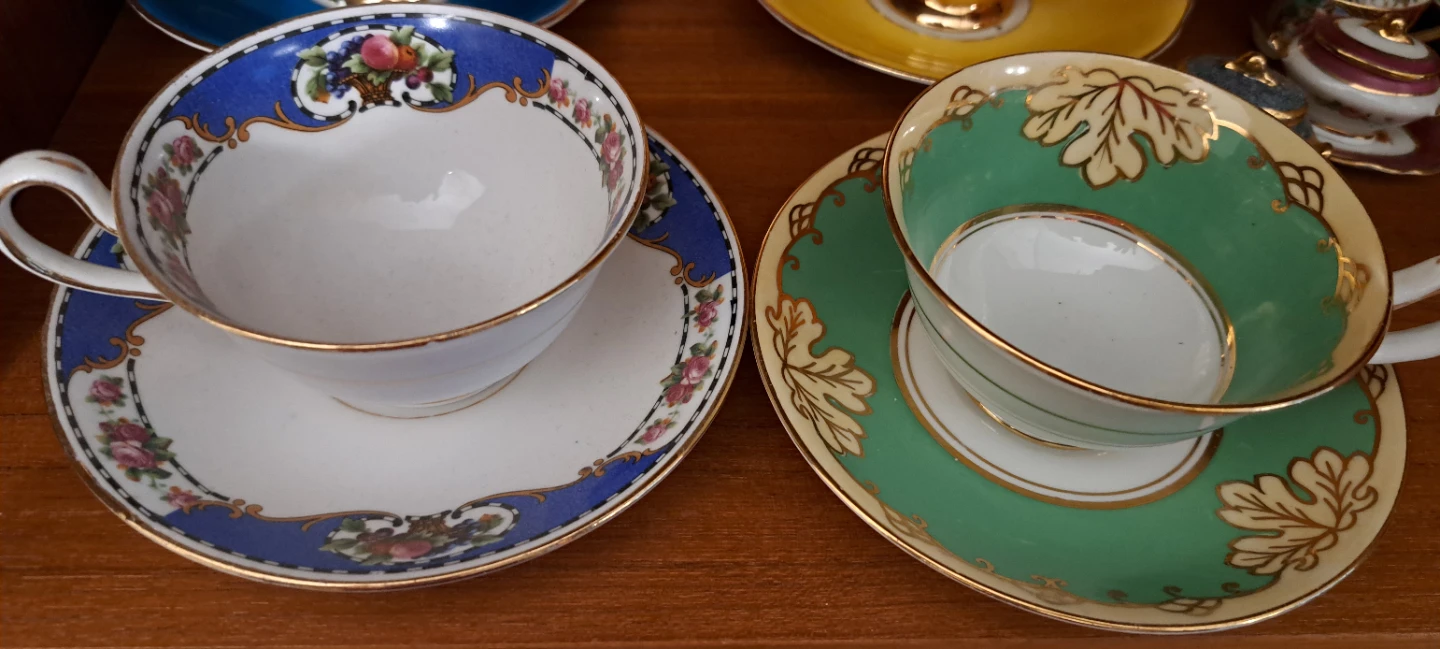 Royal Delphine Bone China Tea Cup & Saucer