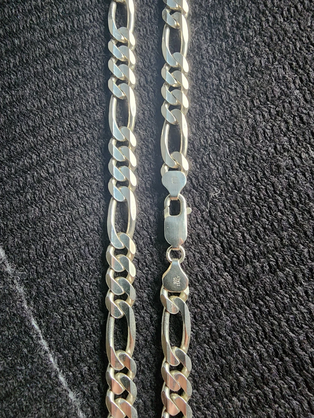 Italian Diamond Cut Figaro Necklace - photo 4