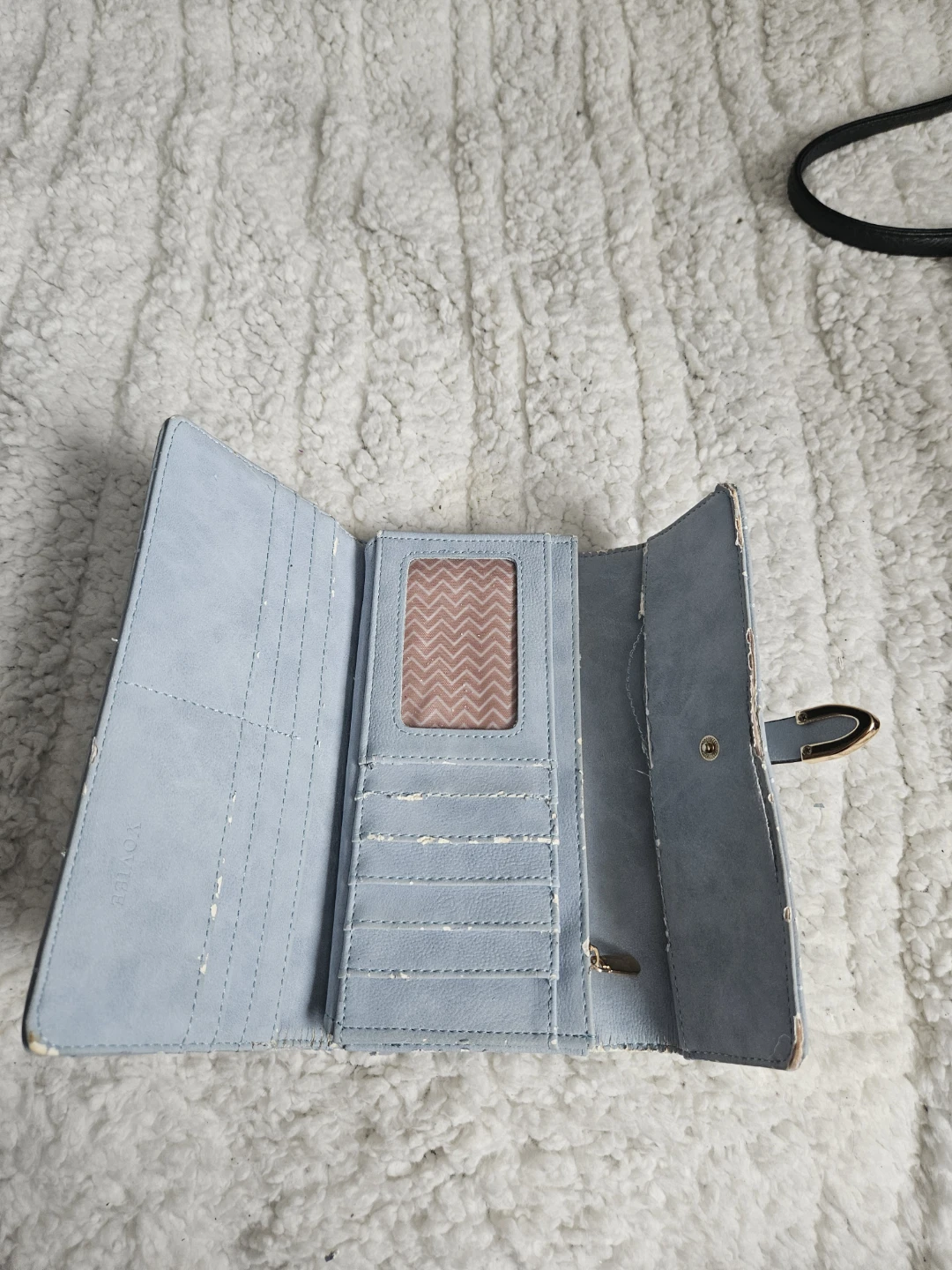 Light Blue Leather Wallet - photo 2