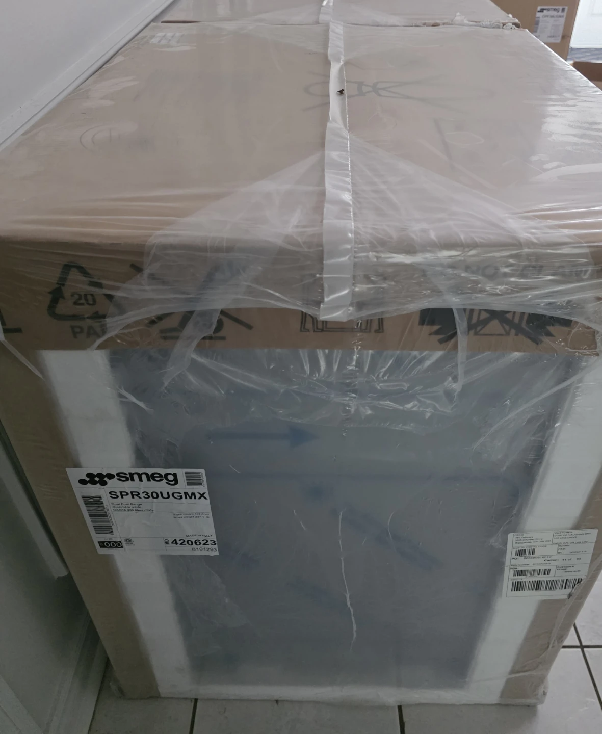 Smeg 30" Dual Fuel Range NEW True Convection Professional Stove - photo 2