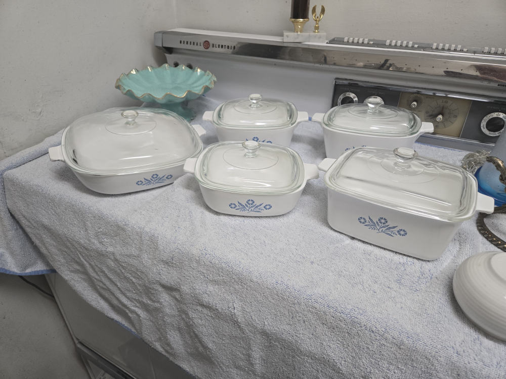 CorningWare Cornflower Casserole Dishes