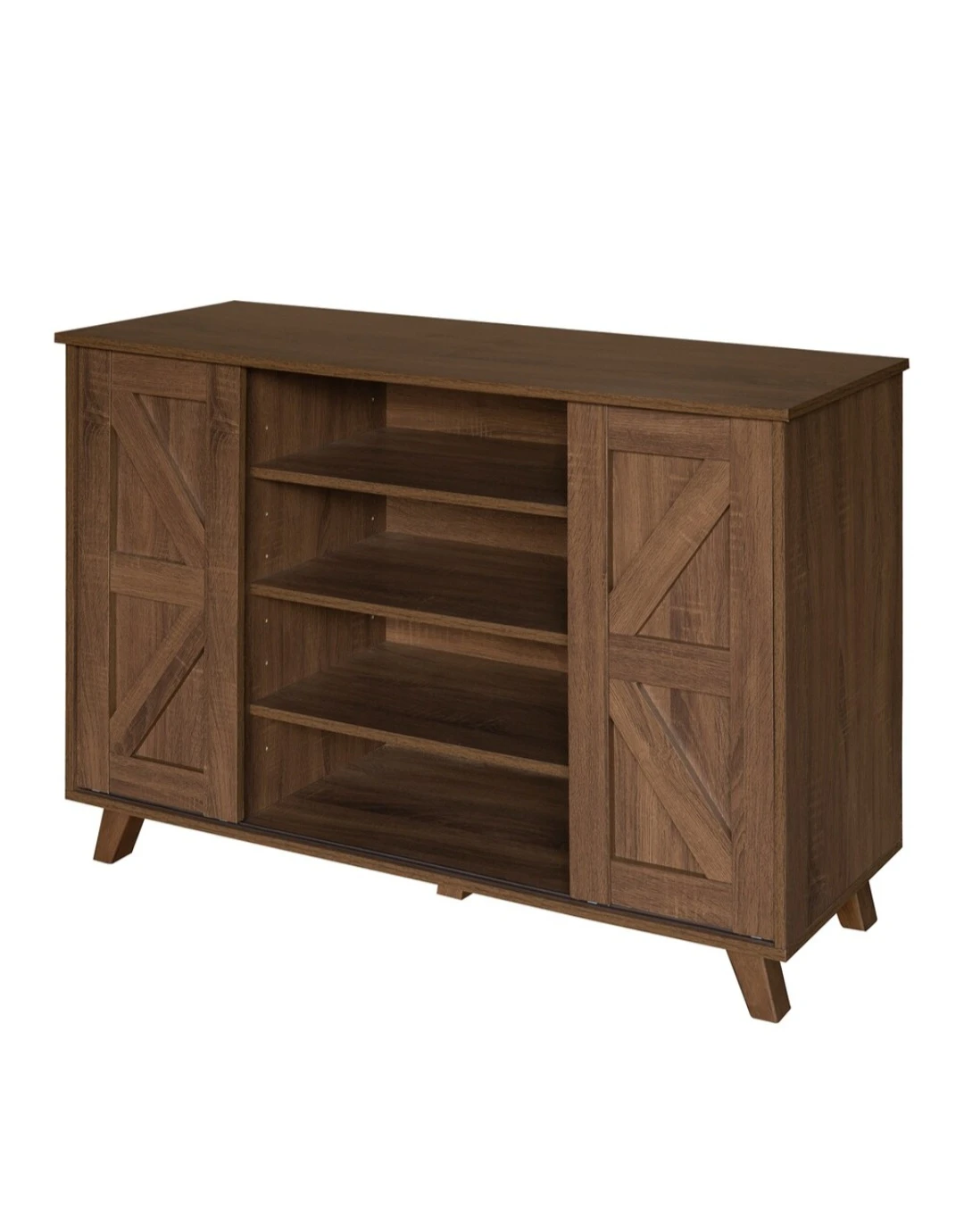 Homy Casa Latza Cabinet Walnut Manufactured Wood 47.2-in w - photo 2
