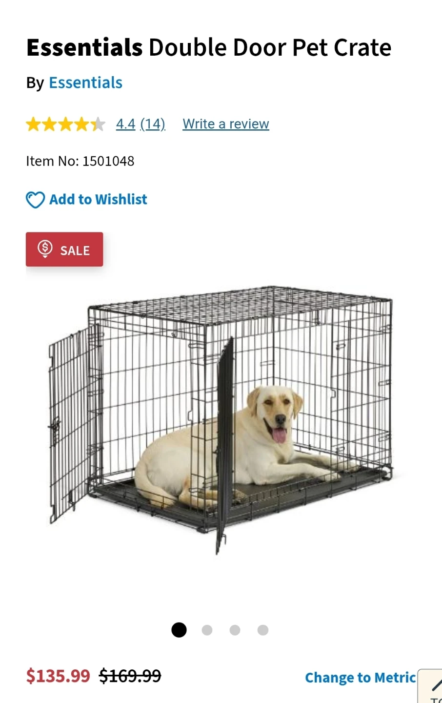 Essentials Double Door Pet Crate