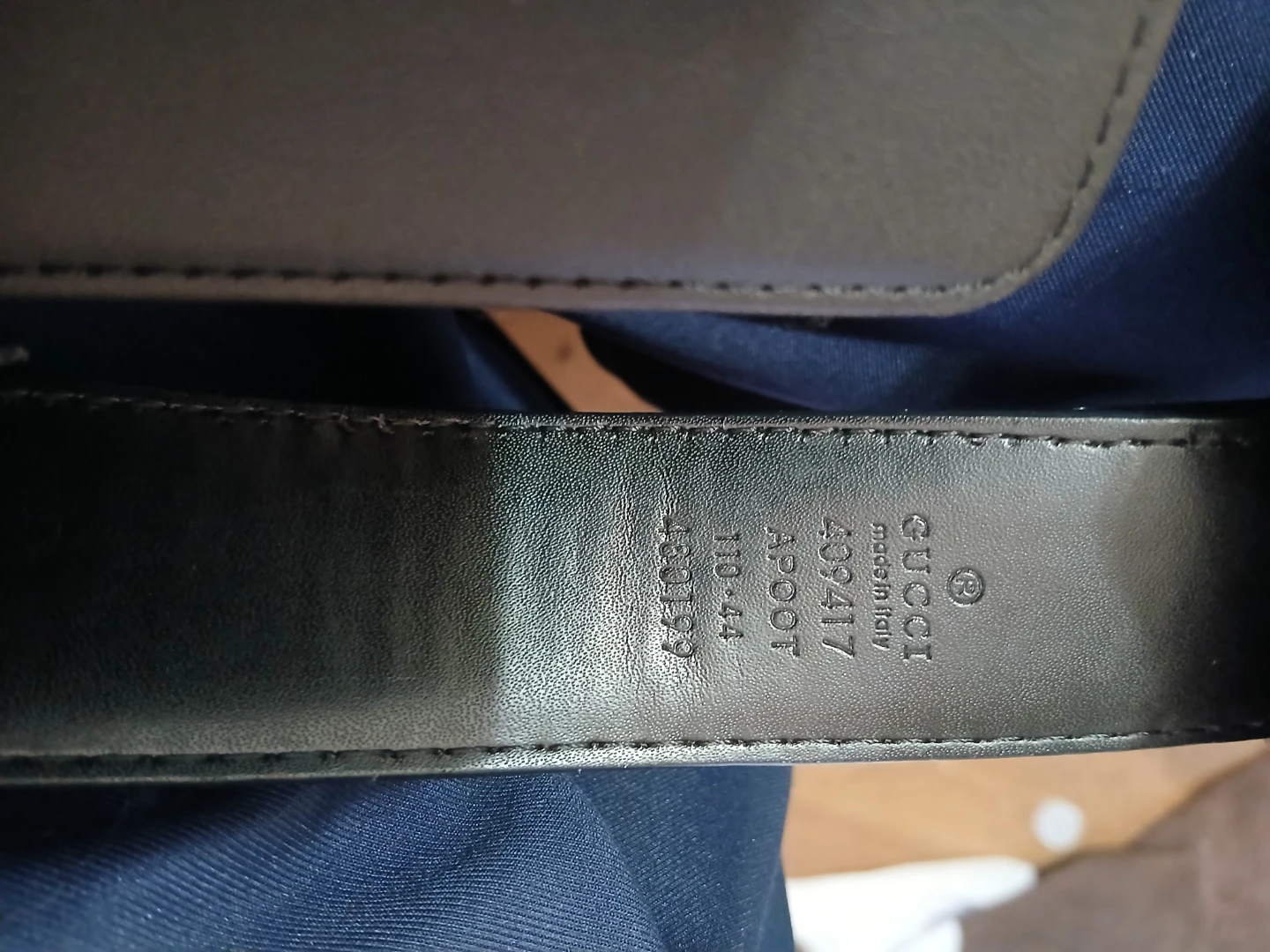 Gucci Leather Belt Size 110-44 - photo 3