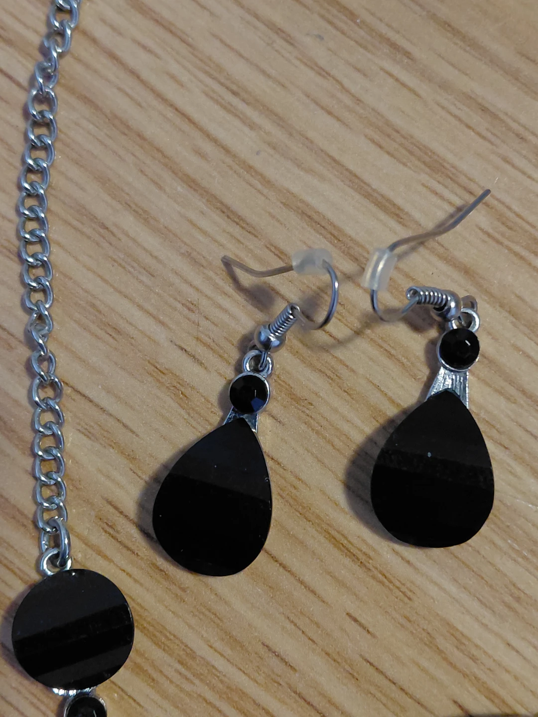 Black Necklace and Earring Set - photo 3