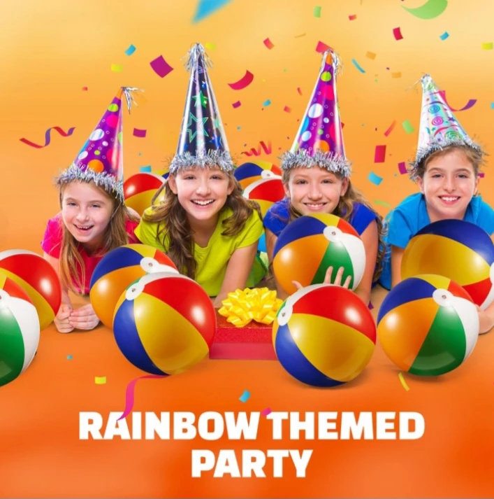 NEW!   12 Bedwina Inflatable Beach Balls - 16 Inch