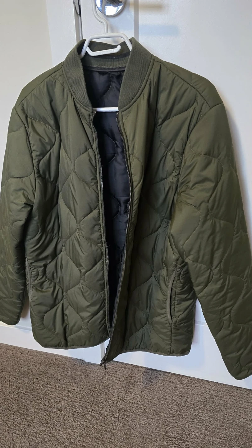 Jack & Jones Olive Quilted Jacket - XL